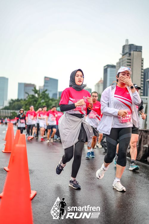 Race photo from Smartfren Run 2024