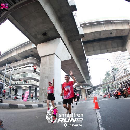 Race photo from SMARTFREN RUN 2026
