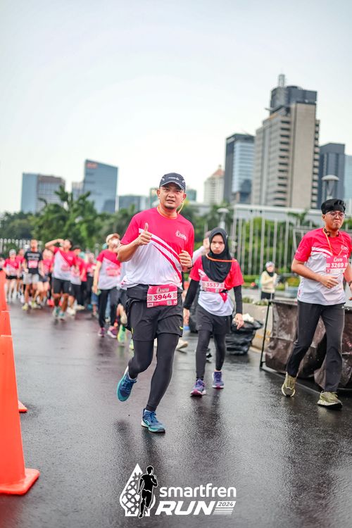 Race photo from Smartfren Run 2024