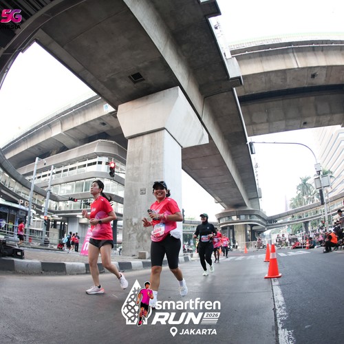 Race photo from SMARTFREN RUN 2026