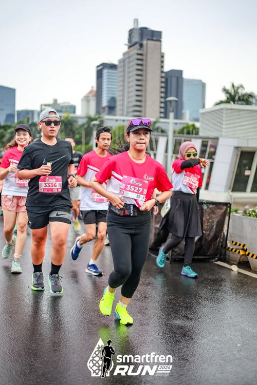 Race photo from Smartfren Run 2024