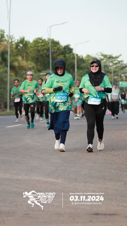 Race photo from Arutmin Borneo Run 2024