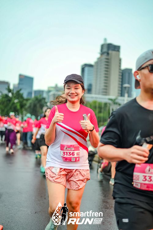Race photo from Smartfren Run 2024