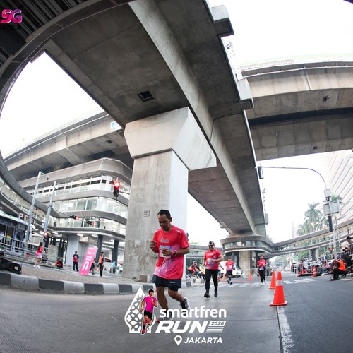 Race photo from SMARTFREN RUN 2026