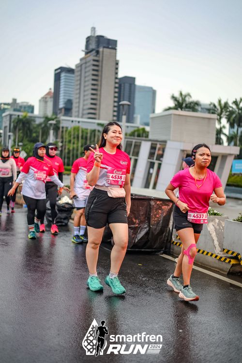 Race photo from Smartfren Run 2024