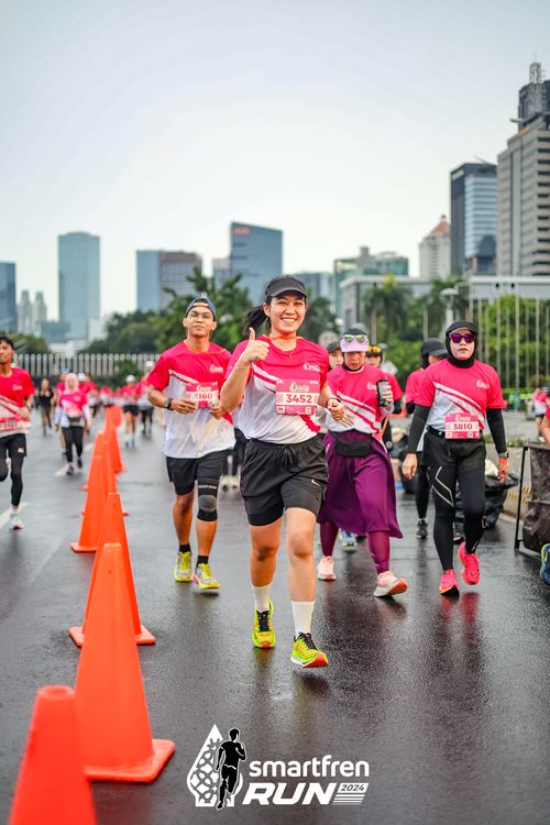 Race photo from Smartfren Run 2024