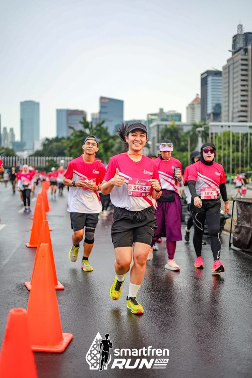 Race photo from Smartfren Run 2024