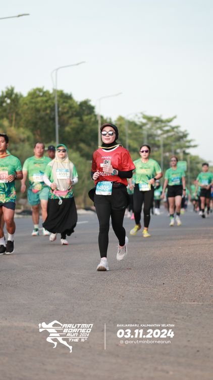 Race photo from Arutmin Borneo Run 2024