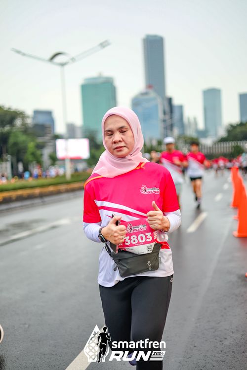 Race photo from Smartfren Run 2024