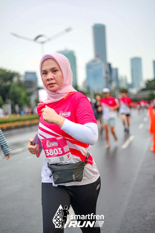 Race photo from Smartfren Run 2024