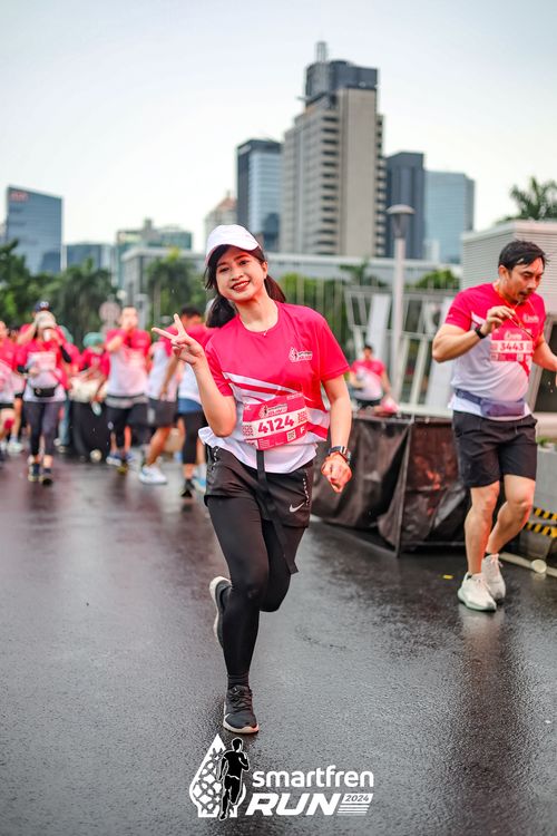 Race photo from Smartfren Run 2024