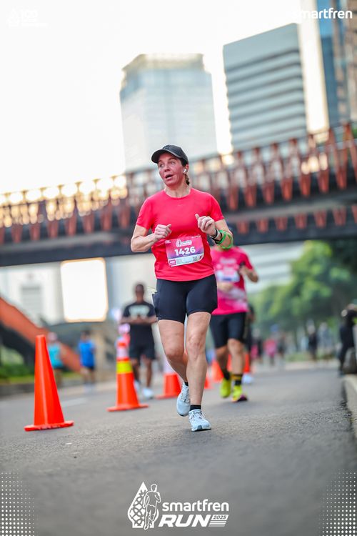 Race photo from Smartfren Run 2025 