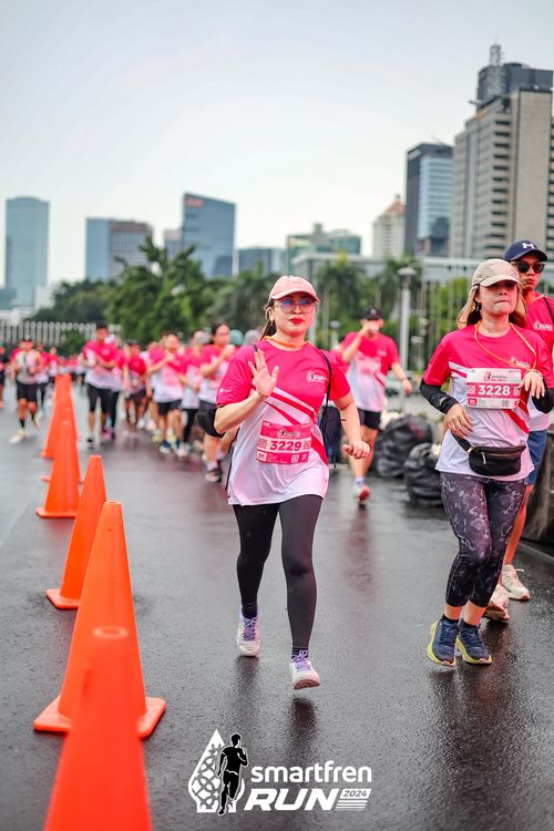 Race photo from Smartfren Run 2024