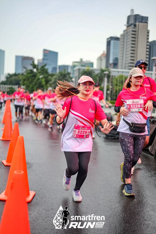Race photo from Smartfren Run 2024