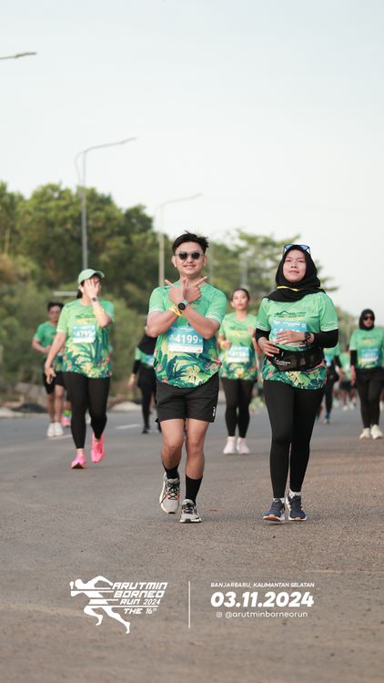 Race photo from Arutmin Borneo Run 2024