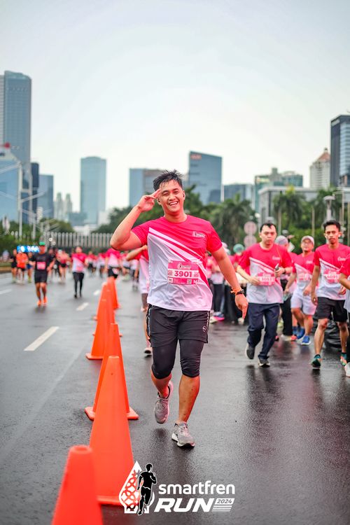 Race photo from Smartfren Run 2024
