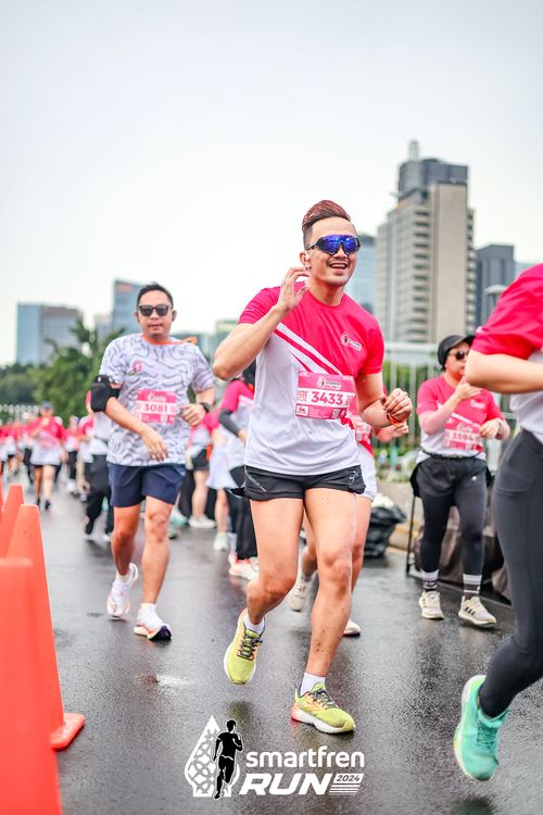 Race photo from Smartfren Run 2024