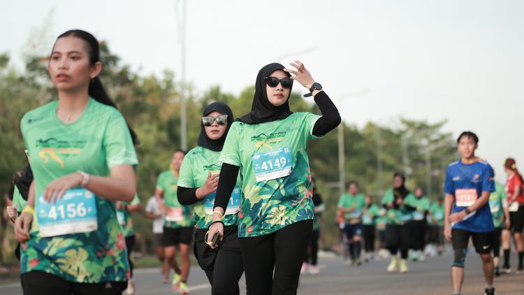 Race photo from Arutmin Borneo Run 2024
