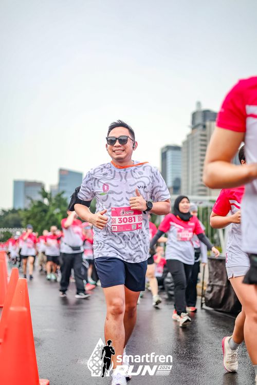 Race photo from Smartfren Run 2024