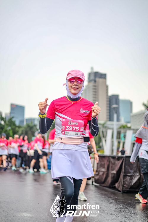 Race photo from Smartfren Run 2024