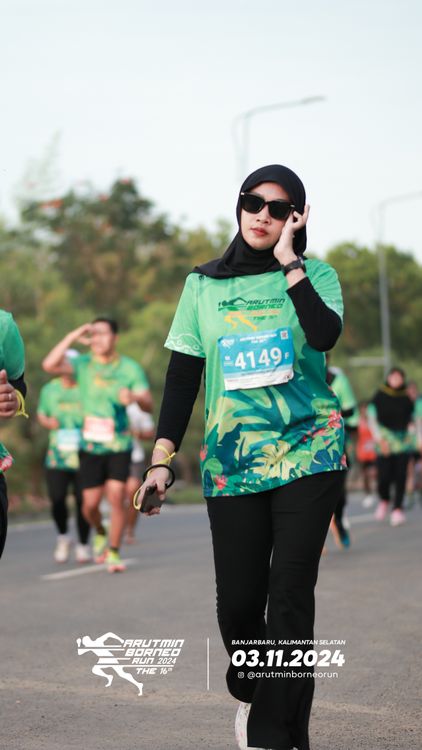Race photo from Arutmin Borneo Run 2024