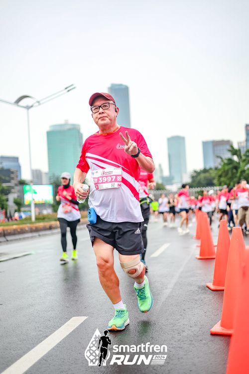Race photo from Smartfren Run 2024