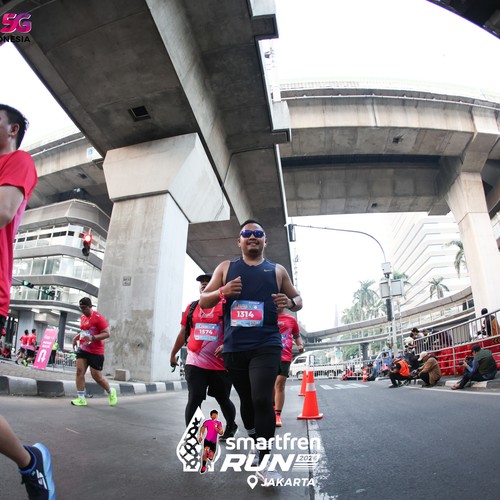 Race photo from SMARTFREN RUN 2026