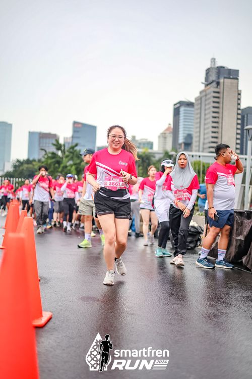 Race photo from Smartfren Run 2024