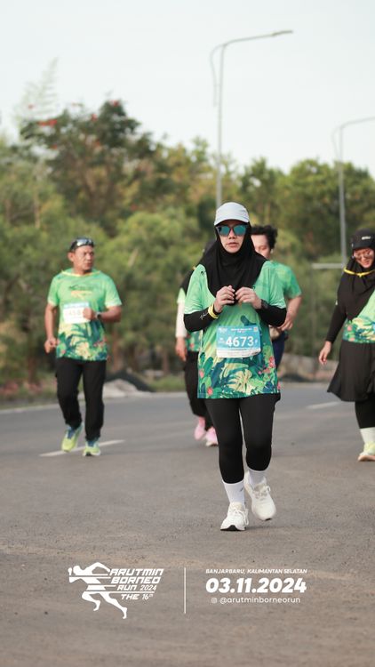 Race photo from Arutmin Borneo Run 2024