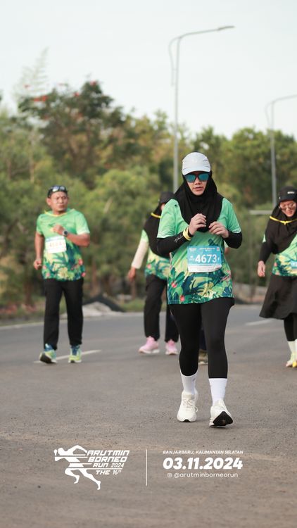 Race photo from Arutmin Borneo Run 2024