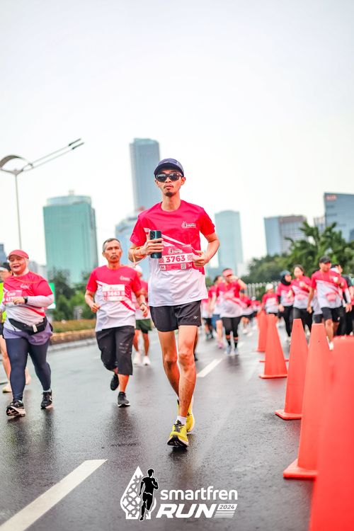 Race photo from Smartfren Run 2024