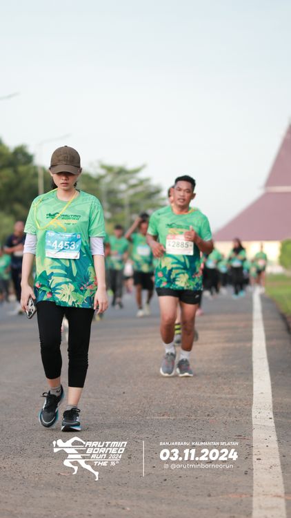 Race photo from Arutmin Borneo Run 2024
