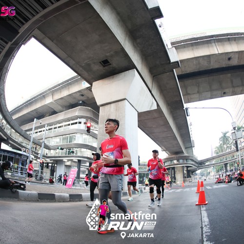 Race photo from SMARTFREN RUN 2026