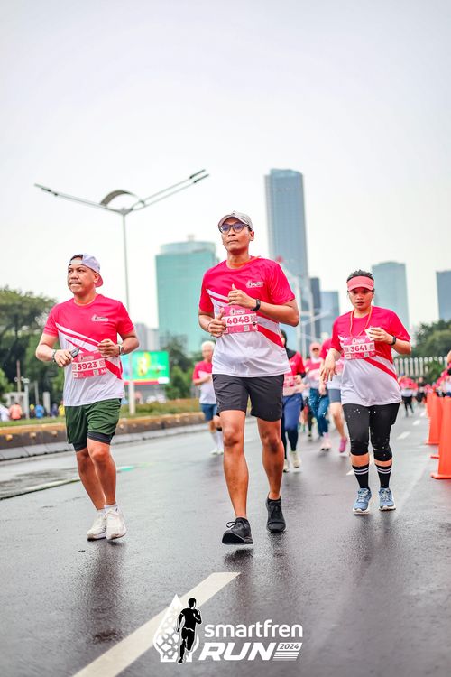 Race photo from Smartfren Run 2024
