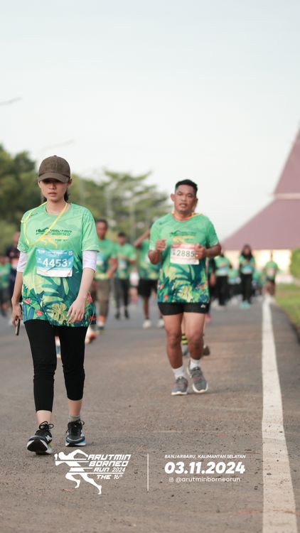 Race photo from Arutmin Borneo Run 2024