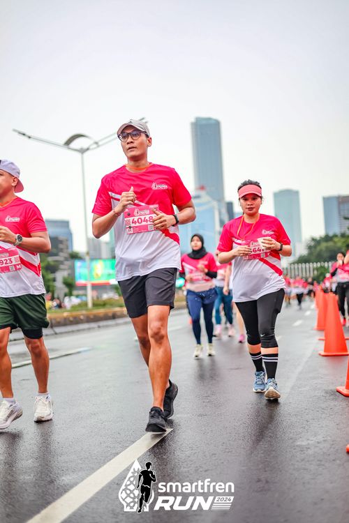 Race photo from Smartfren Run 2024