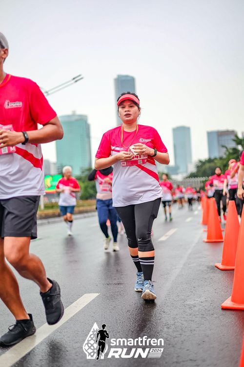 Race photo from Smartfren Run 2024