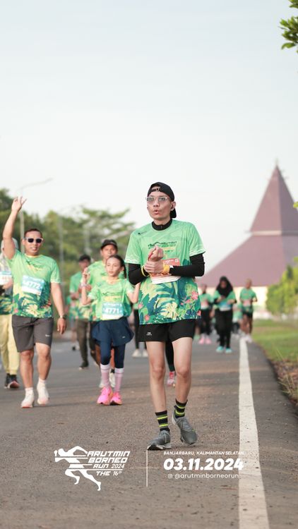 Race photo from Arutmin Borneo Run 2024