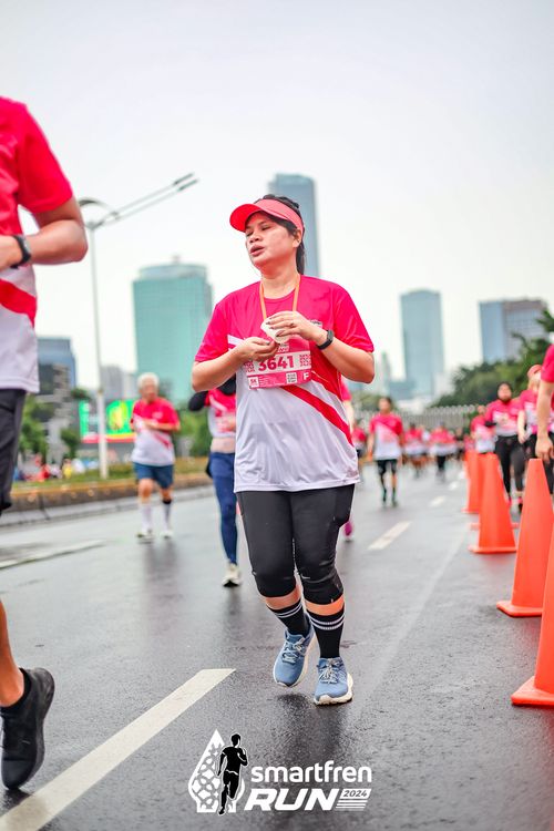 Race photo from Smartfren Run 2024