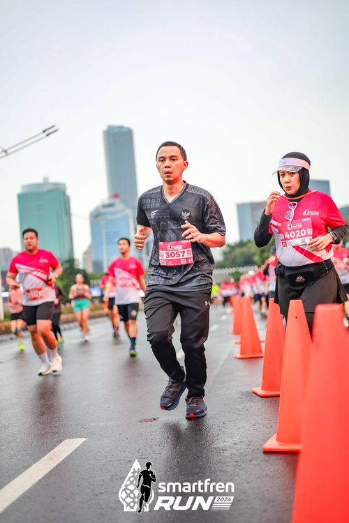 Race photo from Smartfren Run 2024