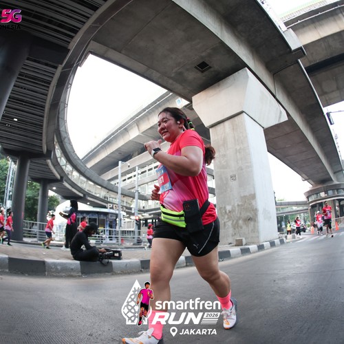 Race photo from SMARTFREN RUN 2026