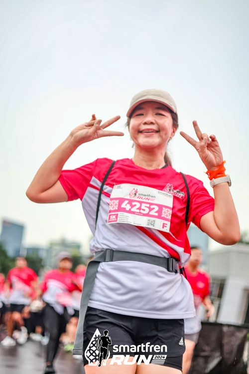 Race photo from Smartfren Run 2024