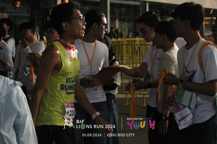 Race photo from BAF LIONS RUN 2024