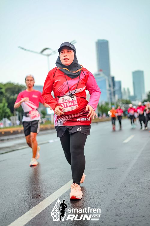 Race photo from Smartfren Run 2024