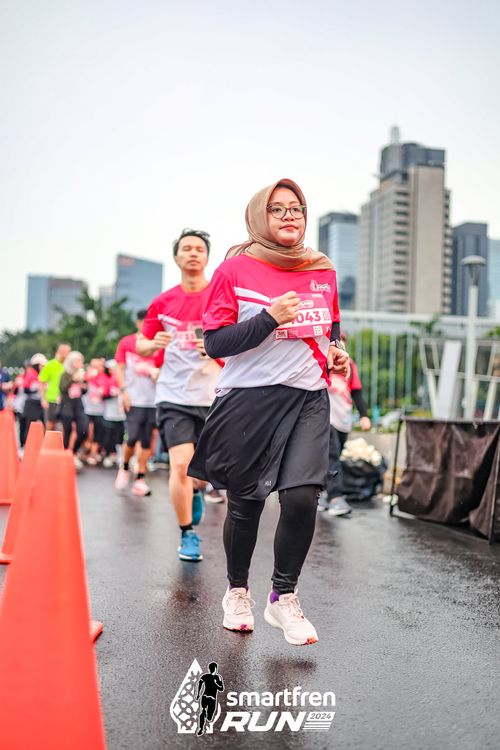 Race photo from Smartfren Run 2024