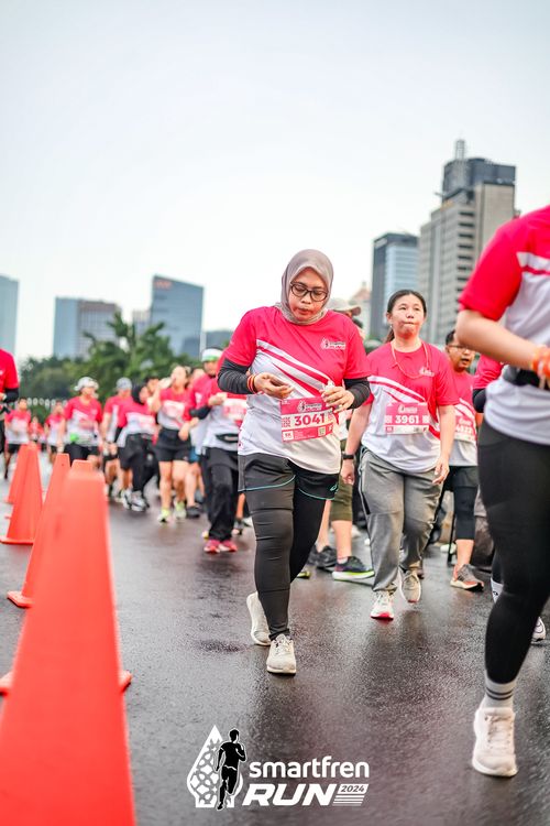 Race photo from Smartfren Run 2024