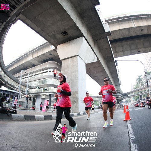 Race photo from SMARTFREN RUN 2026