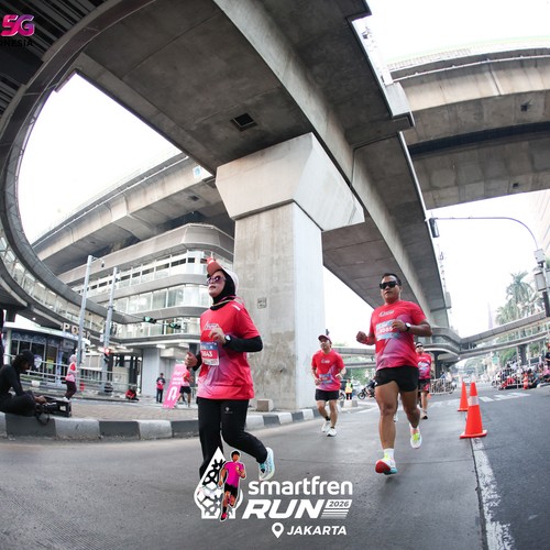 Race photo from SMARTFREN RUN 2026