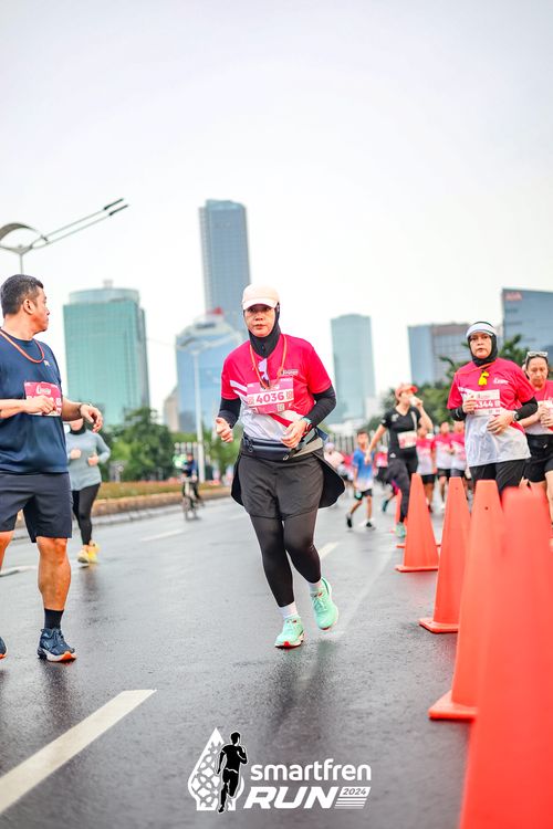 Race photo from Smartfren Run 2024