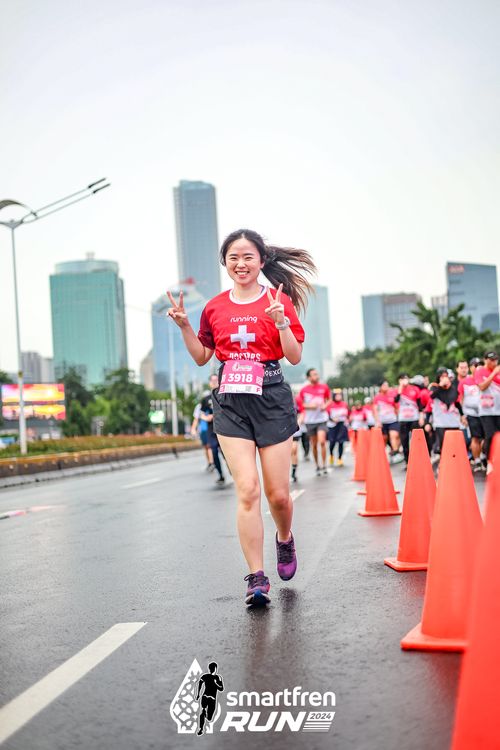 Race photo from Smartfren Run 2024